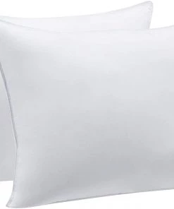 Modern Rugs And Decor Bedding Down Alternative Bed Pillows - Medium Density, Standard, 2-Pack