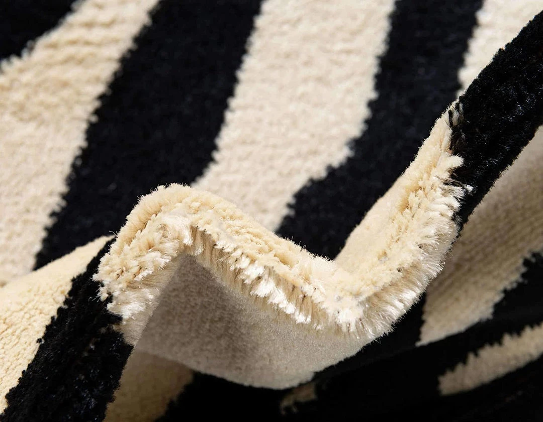 Unique Loom Wildlife Collection Zebra Animal Print Cream Area Rug 8 Unique Loom Wildlife Collection Zebra Animal Print Cream Area Rug