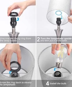 Modern Rugs And Decor Lamps 3 Way Touch Dimmable Bedside Desk Lamp