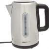 Amazon Basics Kitchen Stainless Steel Fast, Portable Electric Hot Water Kettle For Tea And Coffee, 1.7-Liter
