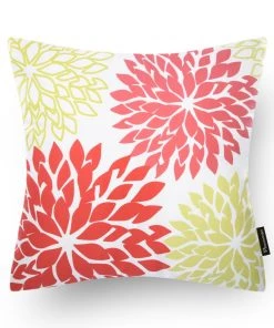 ZMN Decorative Dahlia Throw Pillow Cushion Cover Home Décor