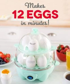 Dash Electric Rapid 12 Eggs Cooker W/ Auto Shut Off Kitchen
