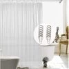 Modern Rugs And Decor Shower Curtain Liner (72" X 72" Clear) - Waterproof 3-Gauge Lightweight For Bathroom Shower With 12 Pieces Rust-Proof Hooks