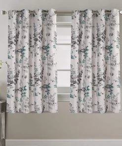 Modern Rugs And Decor Bathroom Linen Blackout Curtains 63 Inches Burlap Effect Linen Curtain Draperies For Grey Floral Printing Grommet 2 Panel 23 Modern Rugs And Decor Bathroom Linen Blackout Curtains 63 Inches Burlap Effect Linen Curtain Draperies For Grey Floral Printing Grommet 2 Panel