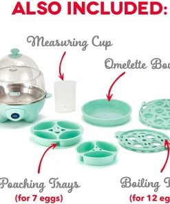 Dash Electric Rapid 12 Eggs Cooker W/ Auto Shut Off Kitchen 15 Dash Electric Rapid 12 Eggs Cooker W/ Auto Shut Off Kitchen