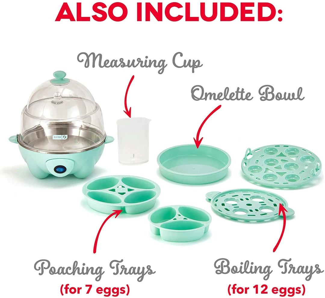 Dash Electric Rapid 12 Eggs Cooker W/ Auto Shut Off Kitchen 5 Dash Electric Rapid 12 Eggs Cooker W/ Auto Shut Off Kitchen