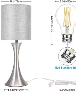 Modern Rugs And Decor Lamps 3 Way Touch Dimmable Bedside Desk Lamp