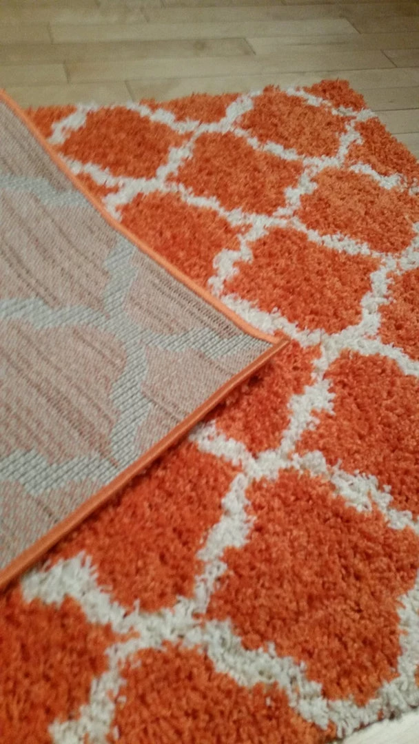 WRG Orange Soft White Shag Area Rugs All Area Rugs And Runners 7 WRG Orange Soft White Shag Area Rugs All Area Rugs And Runners