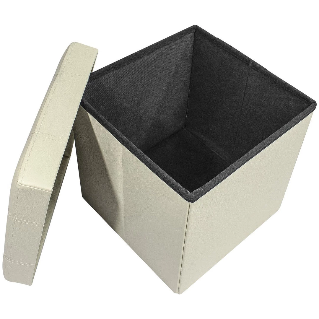 COL Contemporary Faux Leather Storage Bench Ottoman Home Décor 7 COL Contemporary Faux Leather Storage Bench Ottoman Home Décor