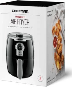 Chefman Turbofry 2 Liter Kitchen Black 2 Liter Air Fryer Temp Control