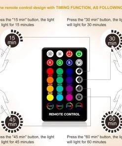 Modern Rugs And Decor Home Décor Decorative Moon Light Lamp With Time Setting And Stand 3D Print LED 16 Colors