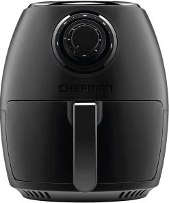 Chefman Turbofry 2 Liter 3.6 Quart Air Fryer Oven, Dual Control Temperature, 15 Cup Capacity With Cookbook Kitchen