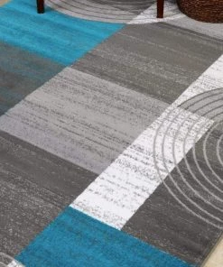 Modern Rugs And Decor Modern Trendz Abstract Premium Blue Grey White Soft Area Rug