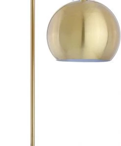 JONATHAN Lamps Stephen 23.5" Metal/Marble LED Lamp Gold/White