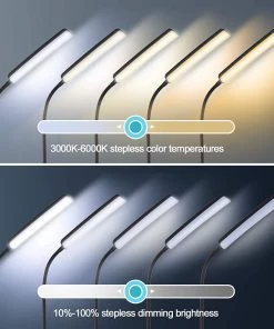 Dimunt Store Adjustable 3000K-6000K Colors & Brightness Standing Lamp With Remote & Touch Control