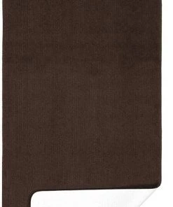 Modern Rugs And Decor Softy Solid Non-Slip Kitchen Runner Bath Rug, Brown All Area Rugs And Runners