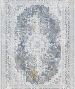 Luxe All Area Rugs And Runners Valencia Collection Blue 8x10 Oriental Distressed Soft Area Rug