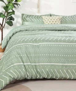 Smoofy Aztec Folkloric Art Pattern Bedding With Soft Microfiber Fill Bedding, 1 Comforter & 2 Pillowcases