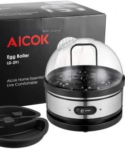 Aicok Electric Rapid Stainless Steel 7 Egg Cooker Auto Shut Off 15 Aicok Electric Rapid Stainless Steel 7 Egg Cooker Auto Shut Off
