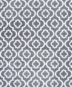 WRG All Area Rugs And Runners Persian Gray/Grey White Area Rugs