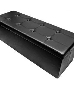COL Contemporary Faux Leather Storage Bench Ottoman Home Décor 60 COL Contemporary Faux Leather Storage Bench Ottoman Home Décor
