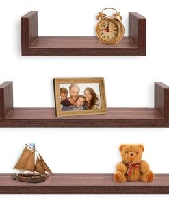 Modern Rugs And Decor Furniture Floating U Shelves - Set Of 3