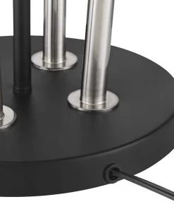 Lamp Plus Possini Euro Flute Satin Black 2-Light Floor Lamp Lamps 10 Lamp Plus Possini Euro Flute Satin Black 2-Light Floor Lamp Lamps