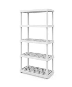 Modern Rugs And Decor 5-Tier Freestanding Home Garage Floor Shelving Unit