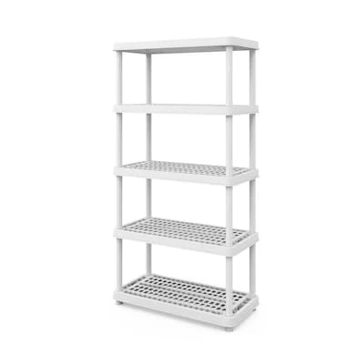Modern Rugs And Decor 5-Tier Freestanding Home Garage Floor Shelving Unit 2 Modern Rugs And Decor 5-Tier Freestanding Home Garage Floor Shelving Unit