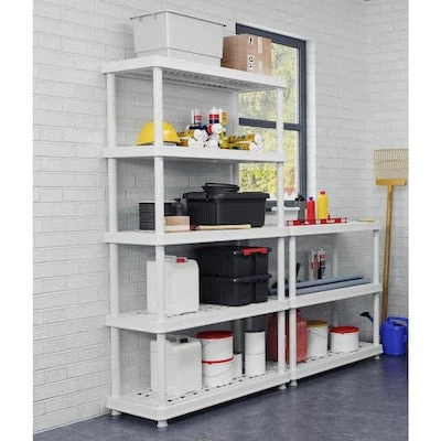 Modern Rugs And Decor 5-Tier Freestanding Home Garage Floor Shelving Unit 3 Modern Rugs And Decor 5-Tier Freestanding Home Garage Floor Shelving Unit
