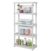 Modern Rugs And Decor 5-Tier Freestanding Home Garage Floor Shelving Unit
