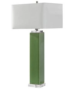 Uttermost Aneeza Tropical Green Glaze Ceramic Table Lamp