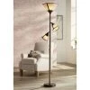 Lamp Plus Plymouth Bronze Mica Shade Torchiere Floor Lamp Lamps