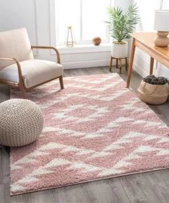Well Woven All Area Rugs And Runners Moroccan Tribal Pink Soft Area Rug
