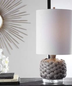 Uttermost Bondi Gray Seashell Ceramic Buffet Table Lamp Lamps