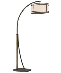 Lamp Plus Lamps Gentry Oil-Rubbed Bronze 2-Light Downbridge Arc Floor Lamp