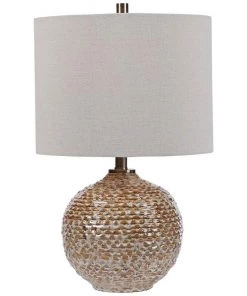 Uttermost Lagos Brown And Taupe Ceramic Accent Table Lamp Lamps