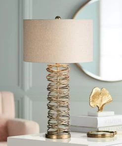 Uttermost Modern/ Geometric Rugs Amarey Metal Rings Modern Column Table Lamp
