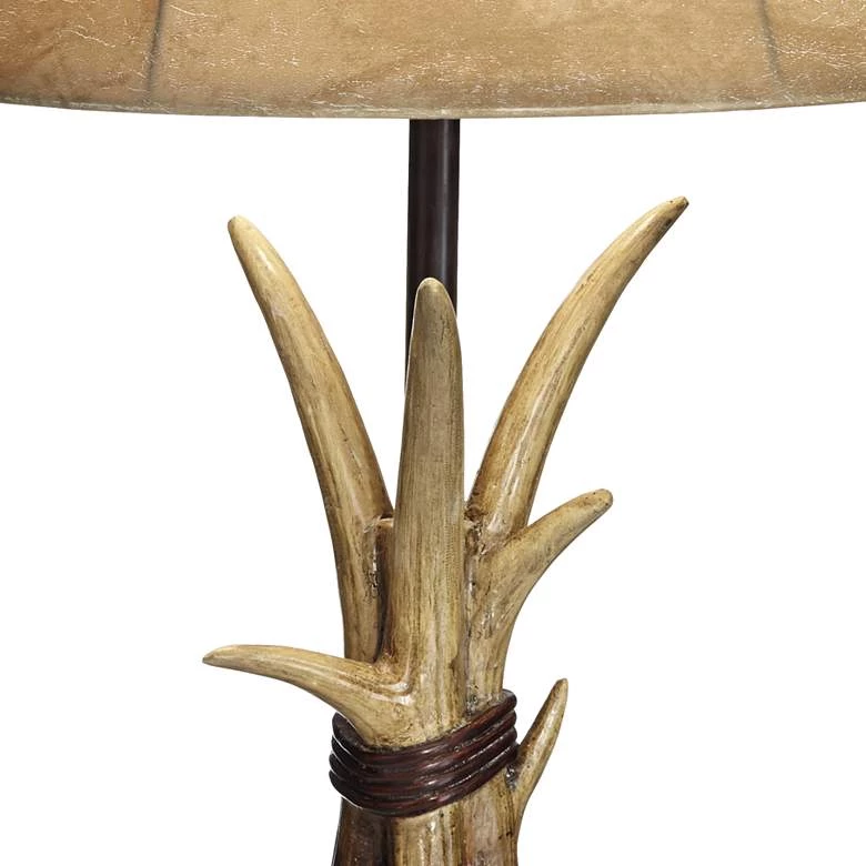 Boone Western Rustic Antler USB Table Lamps Set Of 2 3 Boone Western Rustic Antler USB Table Lamps Set Of 2