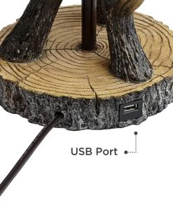 Boone Western Rustic Antler USB Table Lamps Set Of 2 7 Boone Western Rustic Antler USB Table Lamps Set Of 2