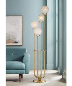 Lamp Plus Lamps Possini Euro Candida Warm Gold 4-Light Floor Lamp