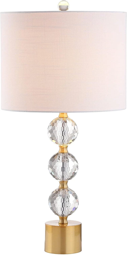 JONATHAN Lamps Ashley 25.25" Crystal LED Table Lamp Clear/Brass 6 JONATHAN Lamps Ashley 25.25" Crystal LED Table Lamp Clear/Brass