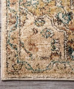 Modern Rugs And Decor Tabetha Tribal Medallion Area Rug, Tan