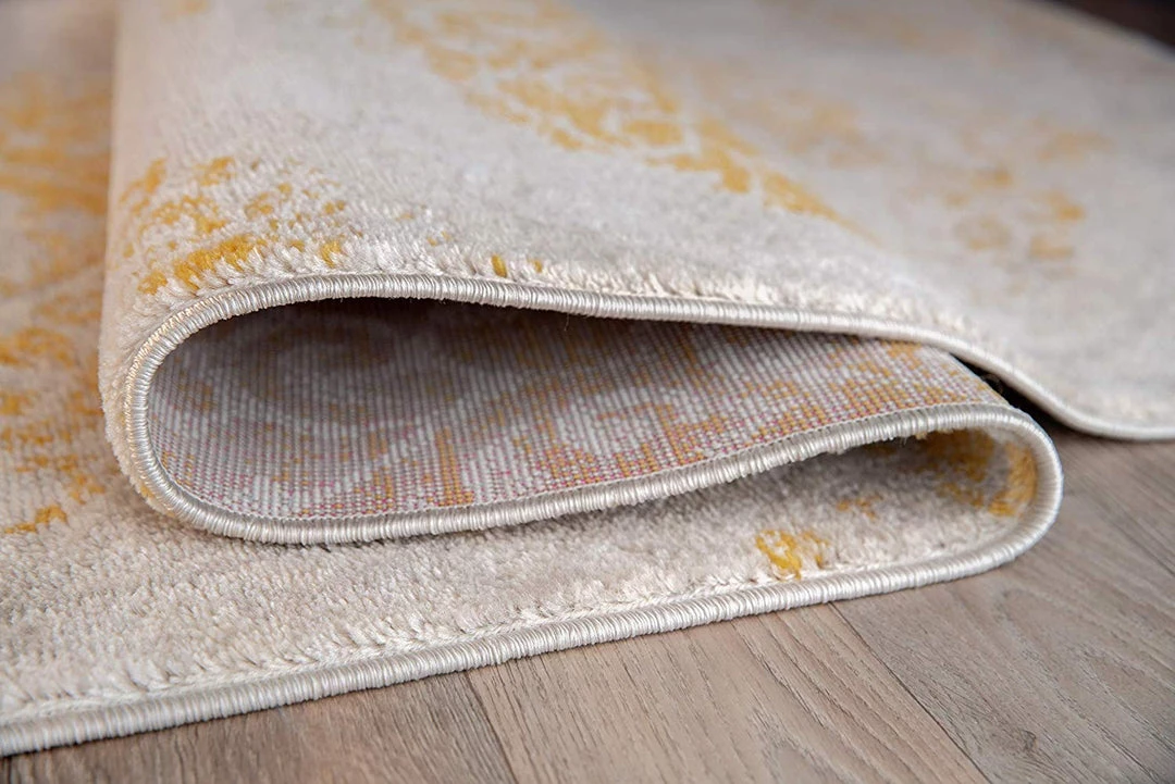 WRG Floral Damask Yellow Ivory Area Rug All Area Rugs And Runners 4 WRG Floral Damask Yellow Ivory Area Rug All Area Rugs And Runners