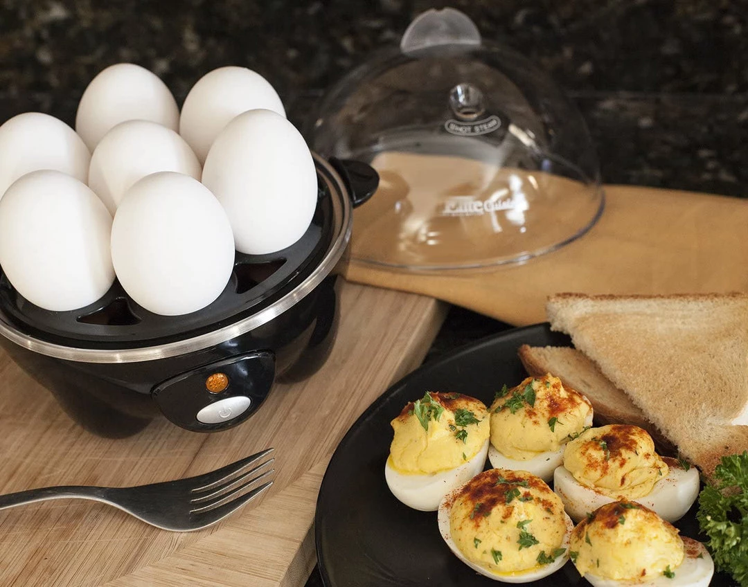 Elite Cuisine Kitchen Easy Electric Egg Poacher, Cooker W/ Auto-Shut Off, Buzzer, 7 Egg Capacity 5 Elite Cuisine Kitchen Easy Electric Egg Poacher, Cooker W/ Auto-Shut Off, Buzzer, 7 Egg Capacity