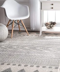 Modern Rugs And Decor All Area Rugs And Runners Shaina Tribal Area Rug,Grey