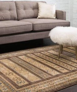 WW Tribal Pattern Brown Soft Area Rug All Area Rugs And Runners