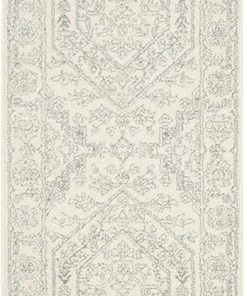 FAS All Area Rugs And Runners Oriental Vintage Distressed Medallion Ivory/Slate Soft Area Rug