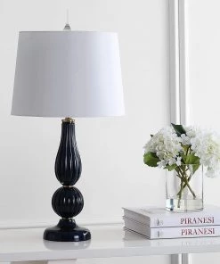 JONATHAN Maddie Glass/Metal LED Lamp Lamps