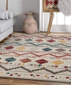 Well Woven Moroccan Stripes Area Rug Multicolor All Area Rugs And Runners